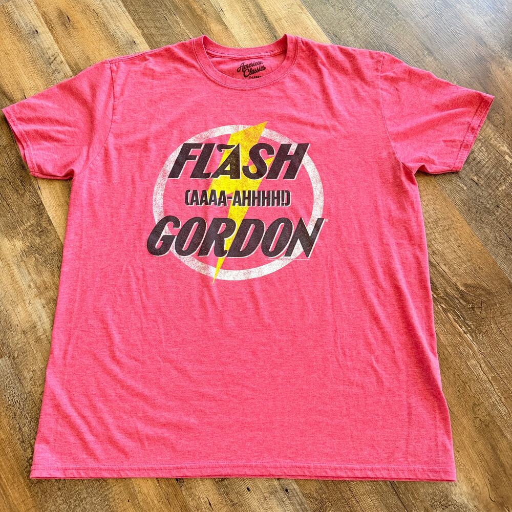 Flash Gordon Graphic Tee XL Red American Classics Retro Sci Fi Shirt